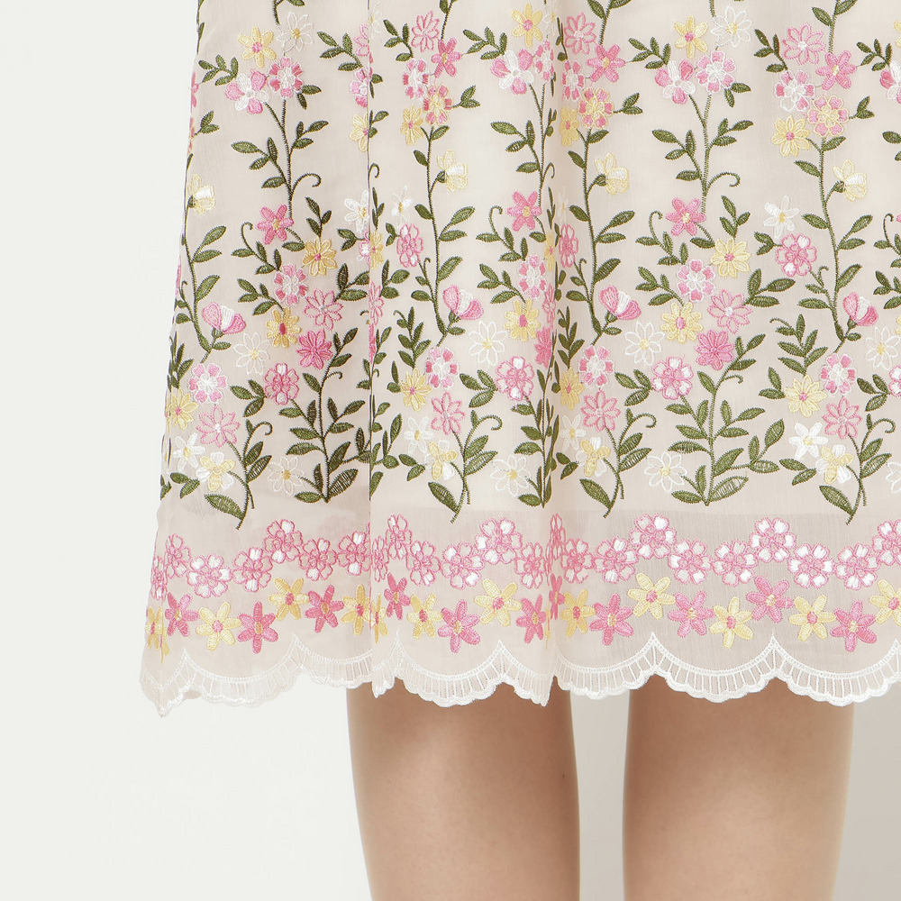 オーガンジー吹上刺繍ワンピース17