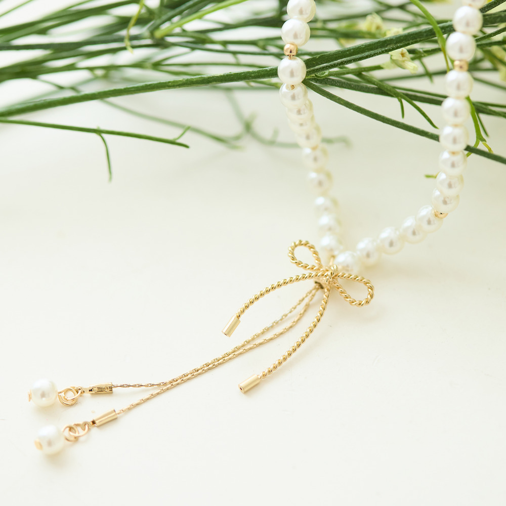 リボンスライド式ネックレス