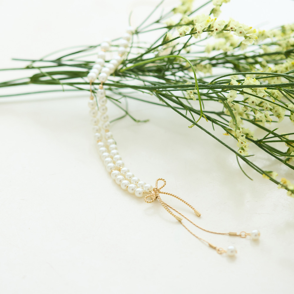 リボンスライド式ネックレス1