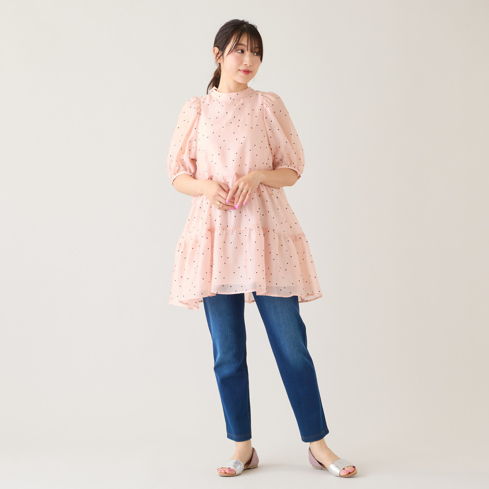 【伸縮性◎】ニットデニムパンツ