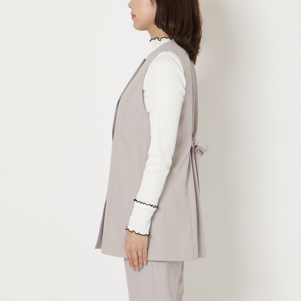 【セットアップ対応】【イージーケア】ストレッチツイルジレ12