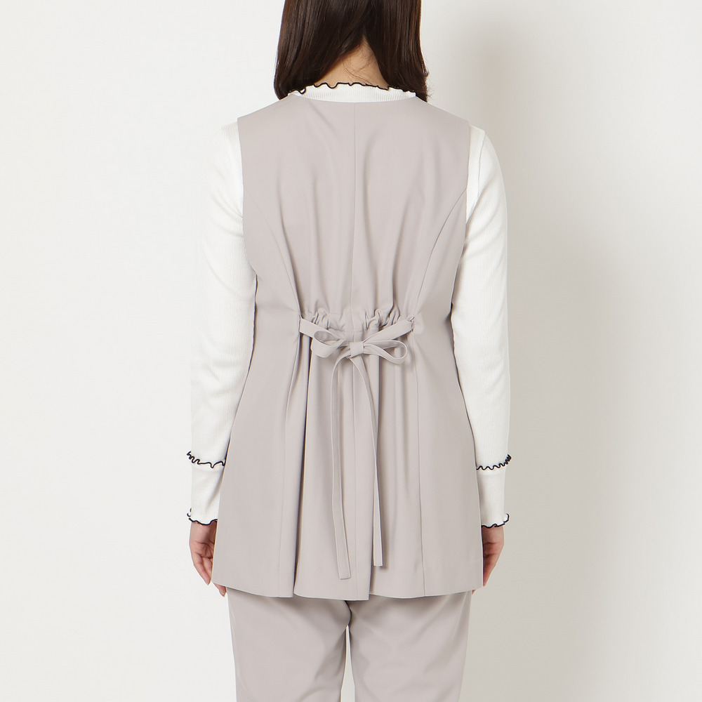 【セットアップ対応】【イージーケア】ストレッチツイルジレ13