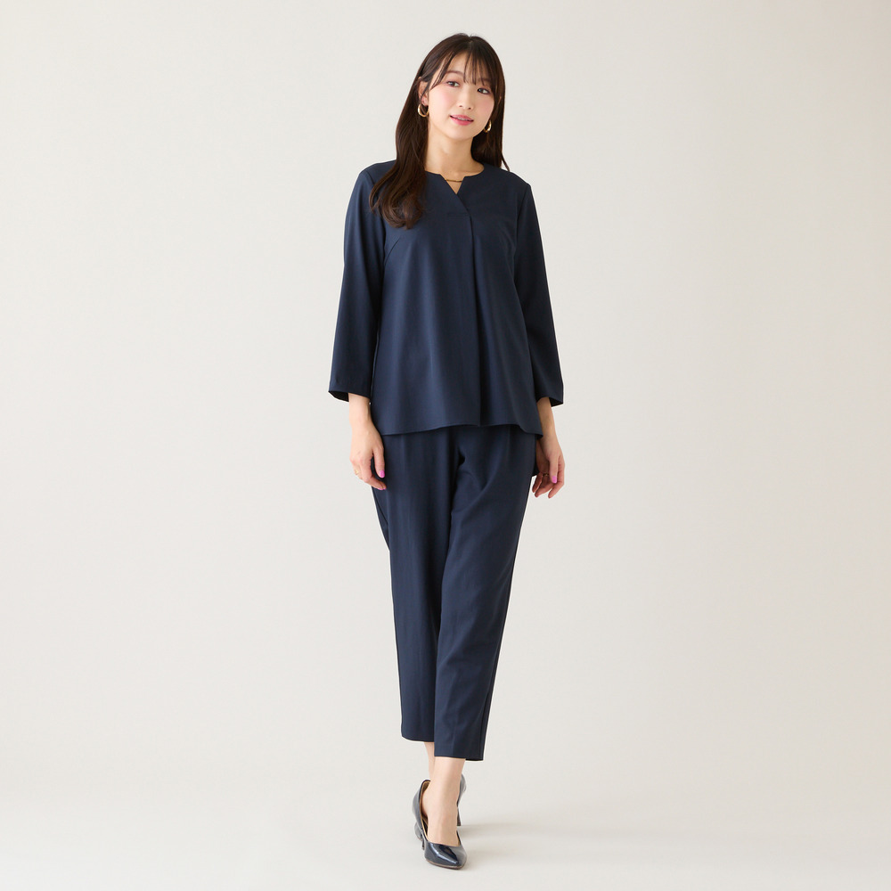 【セットアップ対応】【イージーケア】ストレッチツイルブラウス10