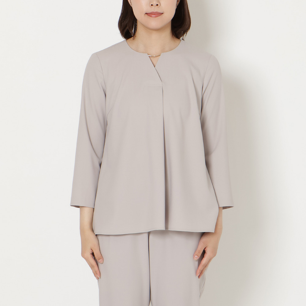 【セットアップ対応】【イージーケア】ストレッチツイルブラウス11