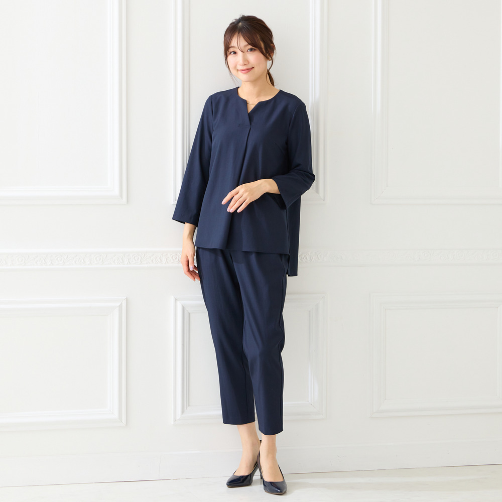 【セットアップ対応】【イージーケア】ストレッチツイルブラウス6