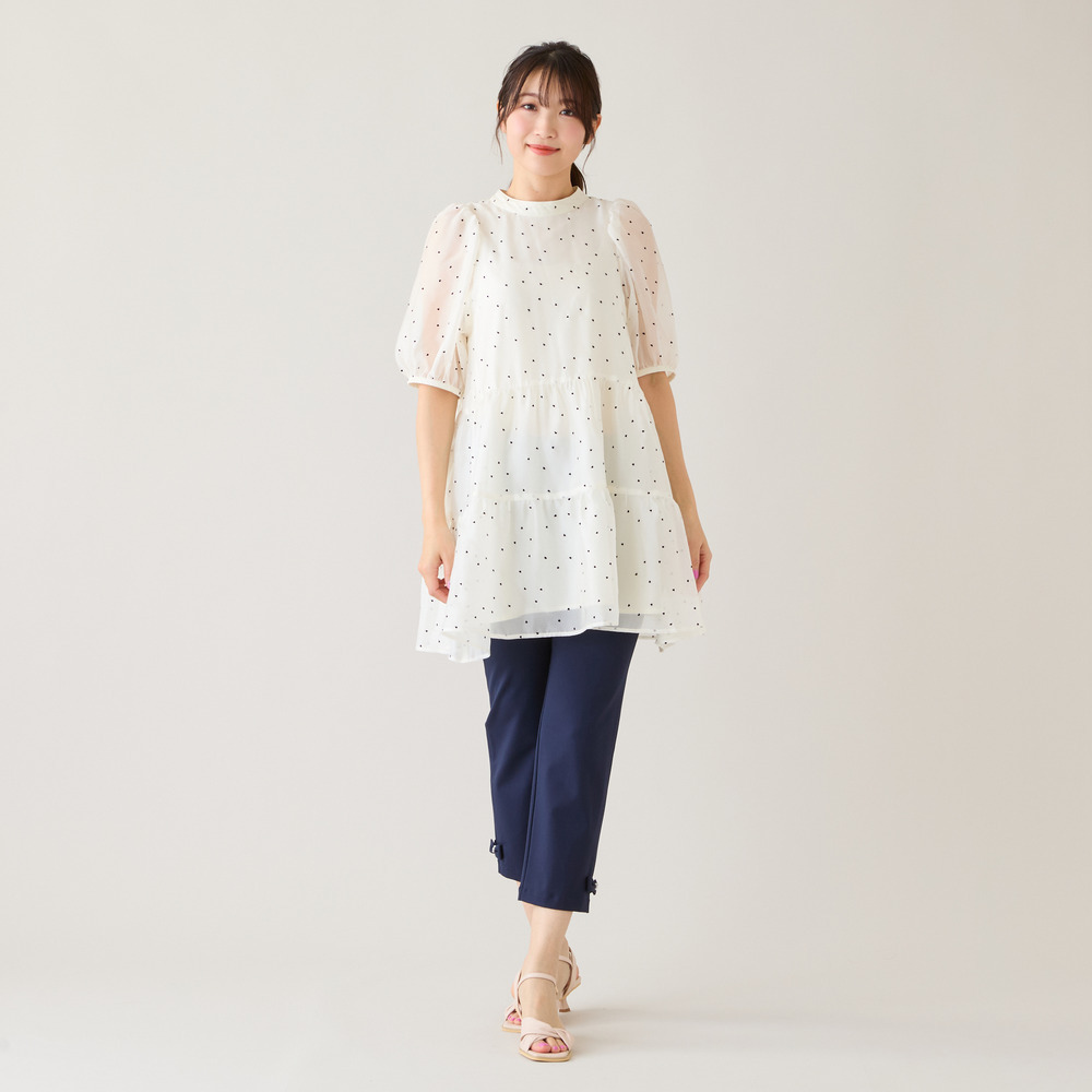 【定番人気】【伸縮性◎】裾サイドリボンレギンスパンツ5