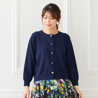 ファッションアイコンボタンニットカーディガン