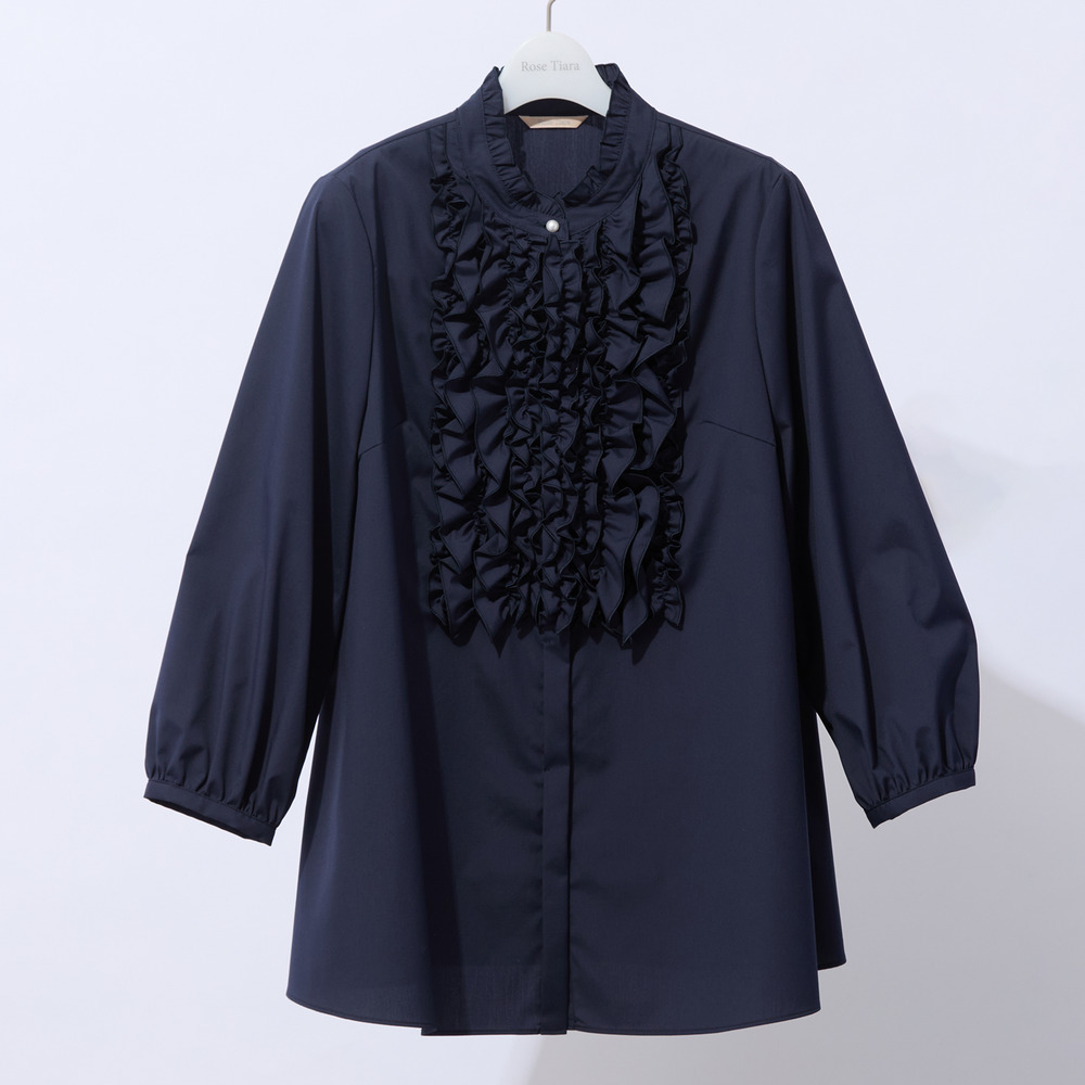 【接触冷感/UVカット】フリルブラウス5