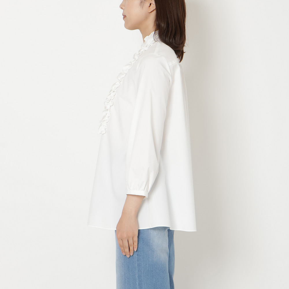 【接触冷感/UVカット】フリルブラウス7