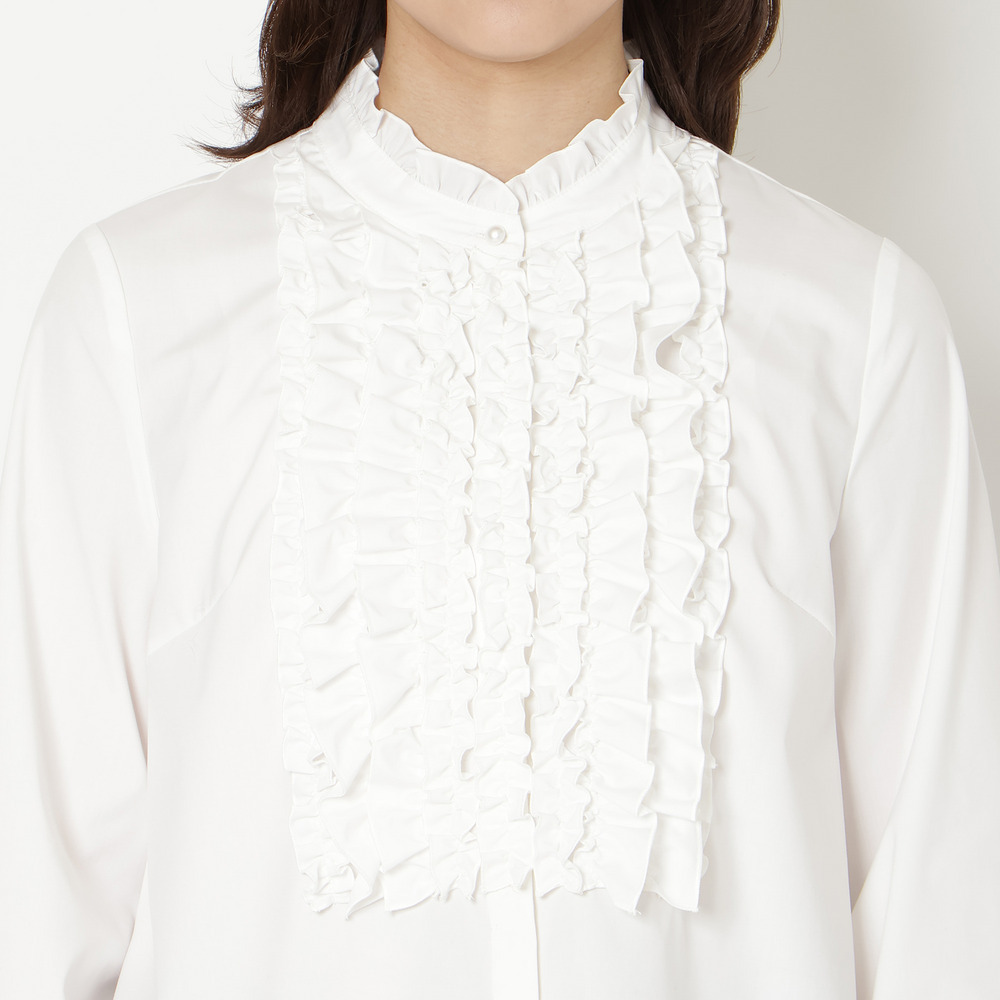 【接触冷感/UVカット】フリルブラウス9