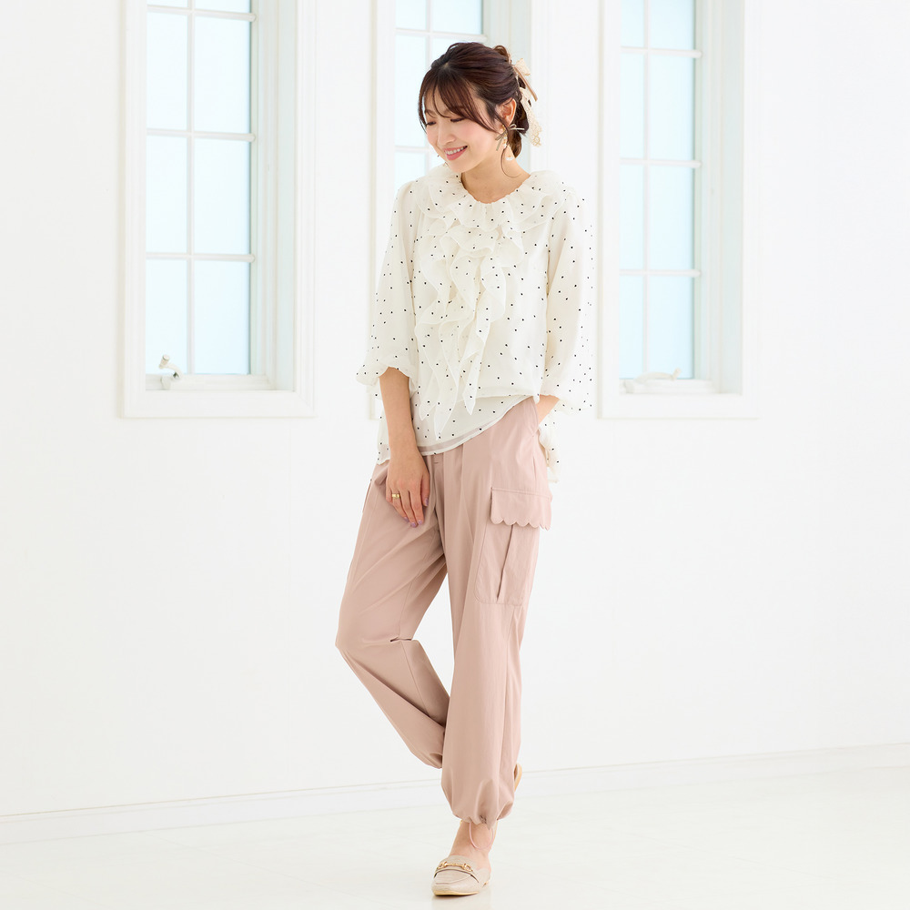 【撥水】スカラポケットカーゴパンツ1