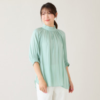 フリルバンドカラーブラウス