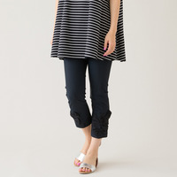 【人気アイテム/新色追加】【伸縮性◎】リボンレギンスパンツ