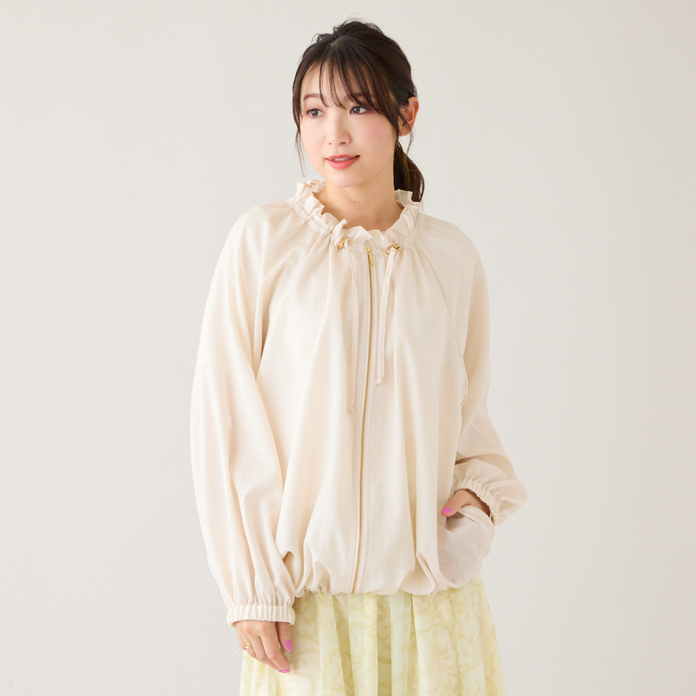 【撥水/UVカット/接触冷感】シアーブルゾン