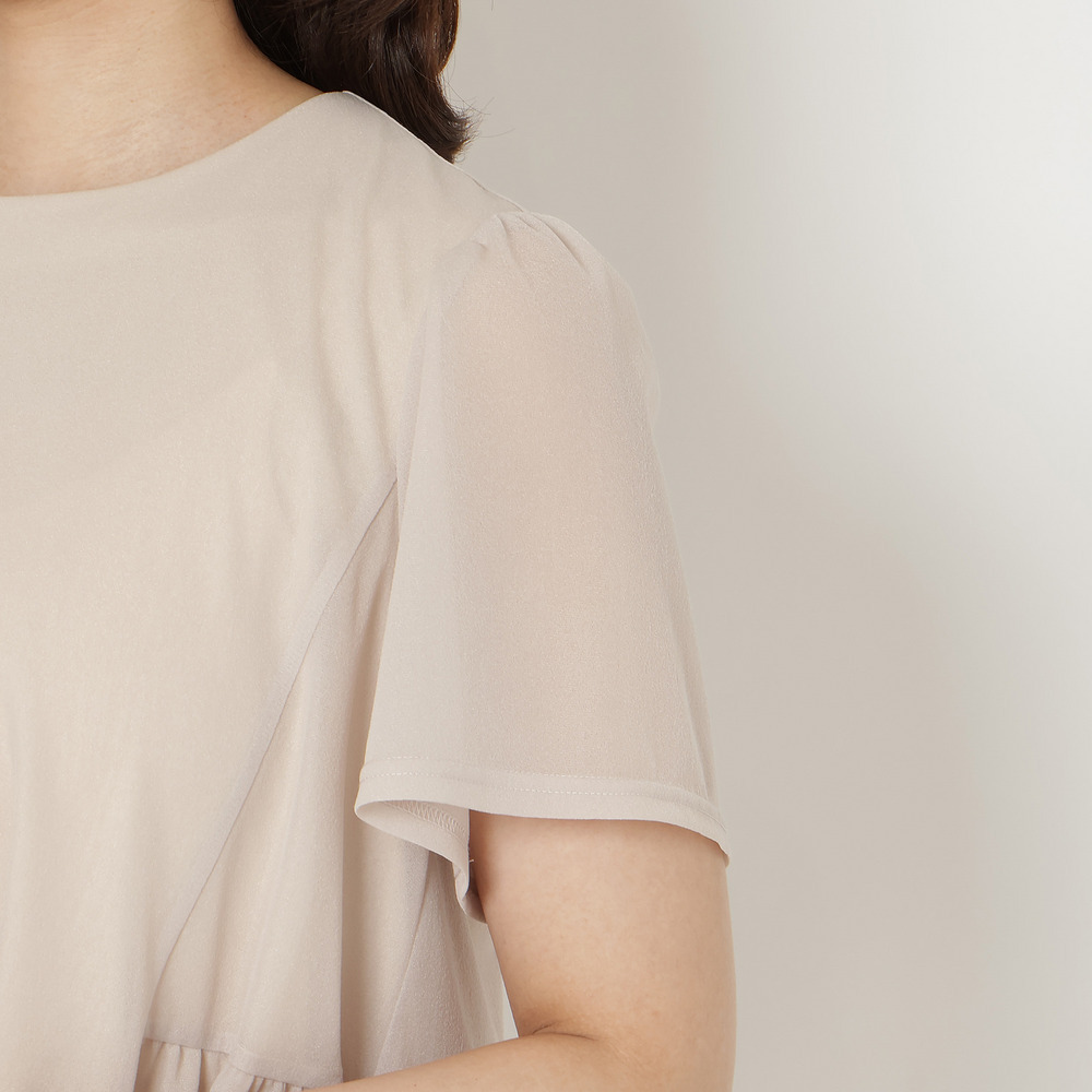 【セットアップ対応】サイドティアード切替シアーチュニック12