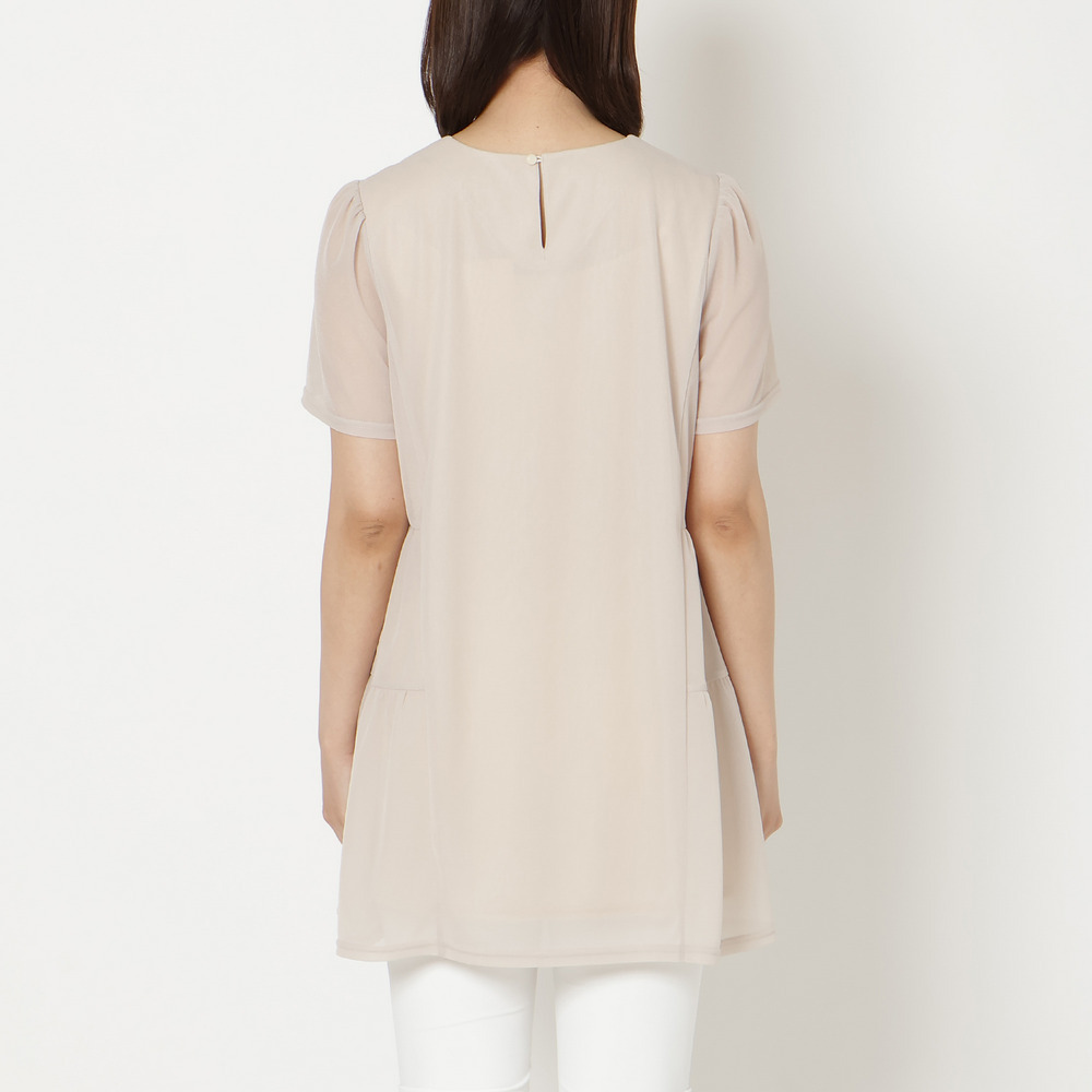 【セットアップ対応】サイドティアード切替シアーチュニック9