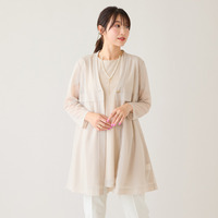 【セットアップ対応】シアーロングカーディガン