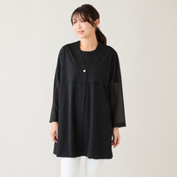 【セットアップ対応】シアーロングカーディガン