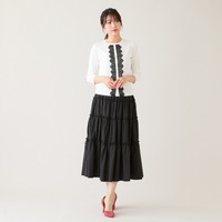 レーストリミングニットカーディガン