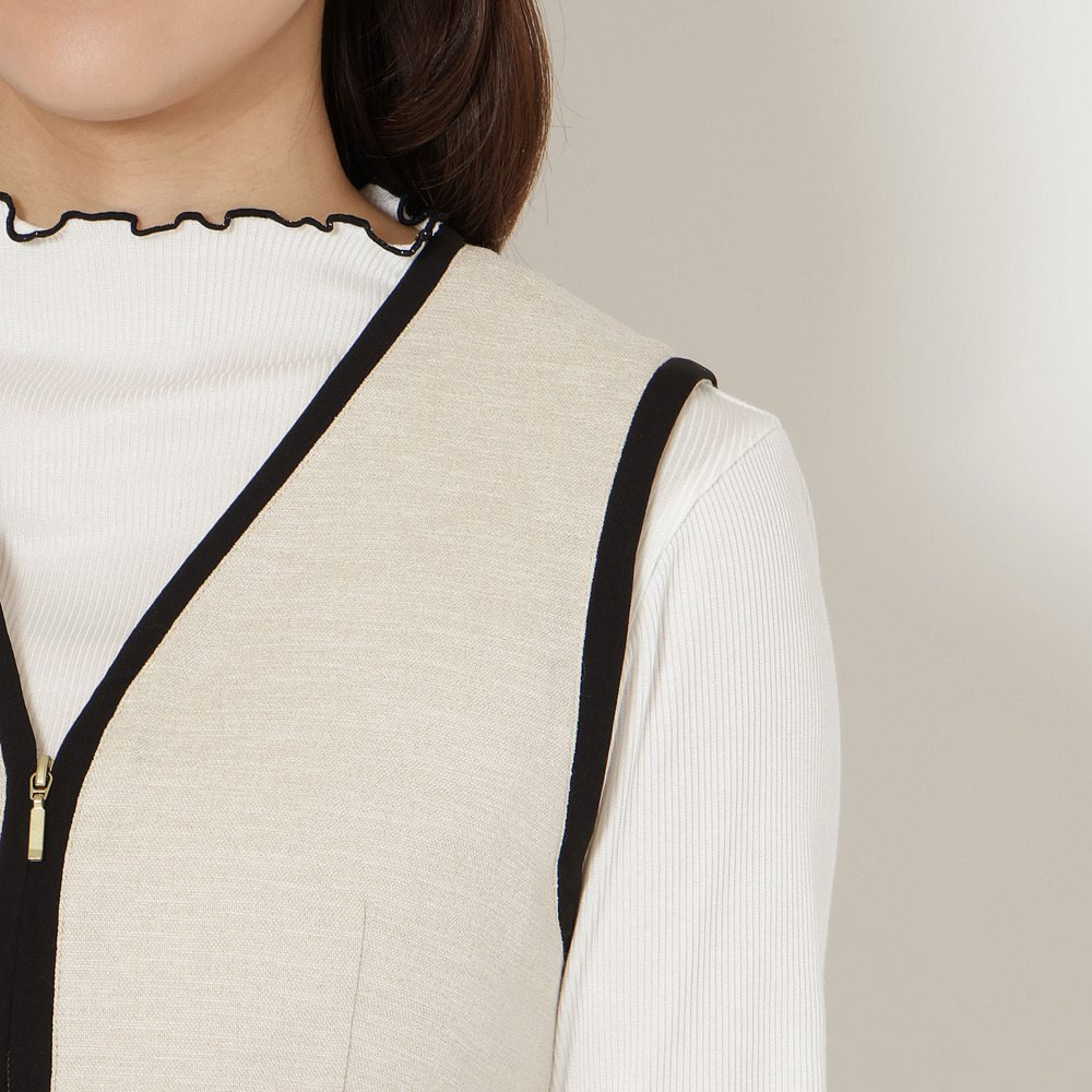 【接触冷感/UVカット/防シワ】リネンライクジャンパースカート13