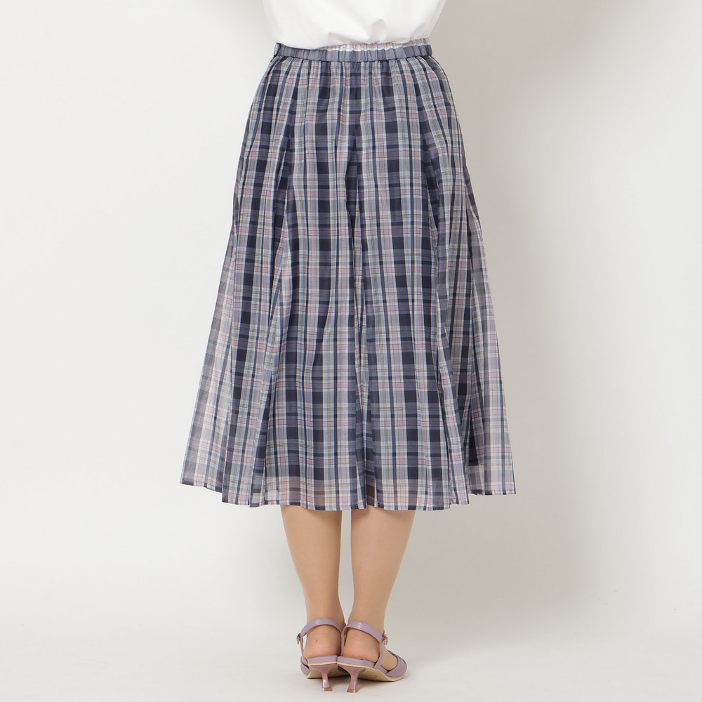 【セットアップ対応】マドラスチェック風プリントスカート10