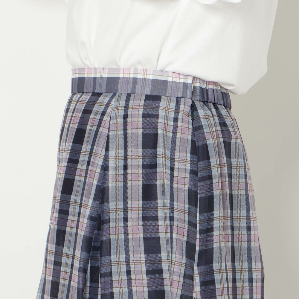 【セットアップ対応】マドラスチェック風プリントスカート12