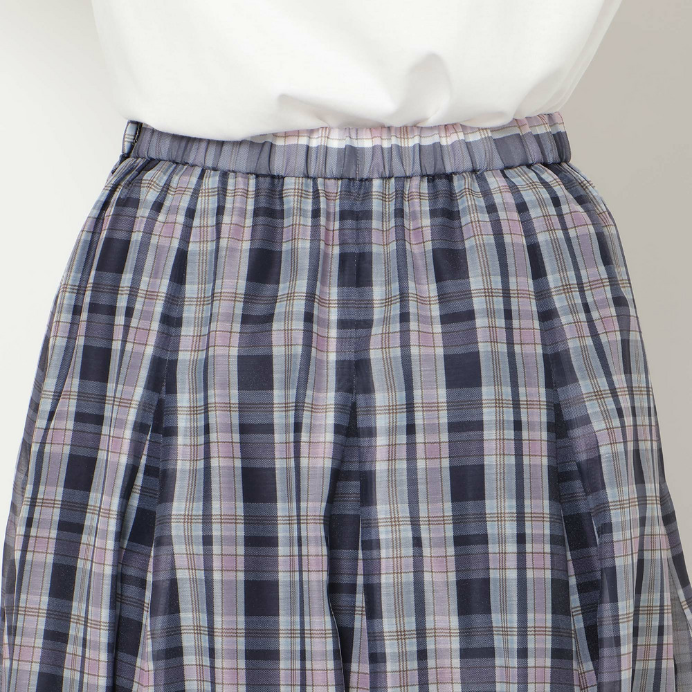 【セットアップ対応】マドラスチェック風プリントスカート13