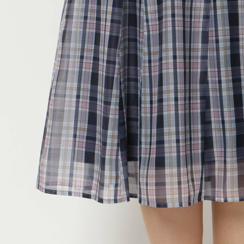 【セットアップ対応】マドラスチェック風プリントスカート14