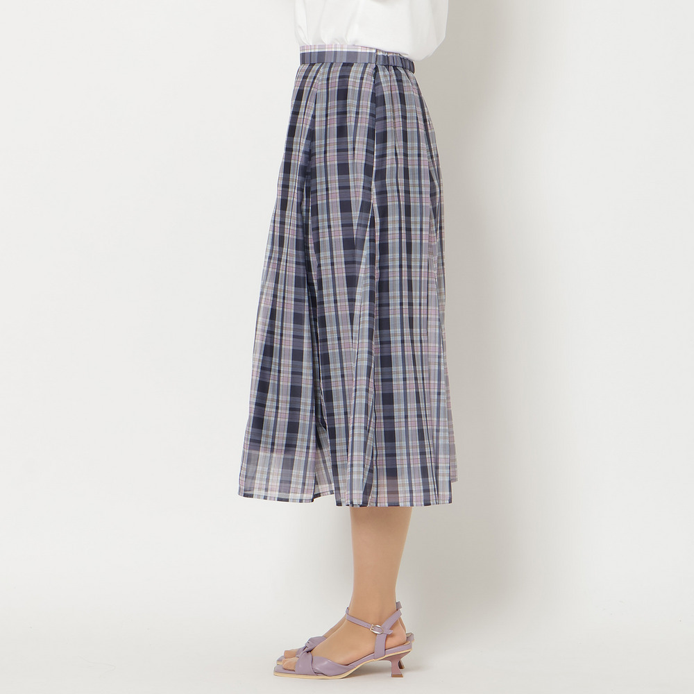 【セットアップ対応】マドラスチェック風プリントスカート9