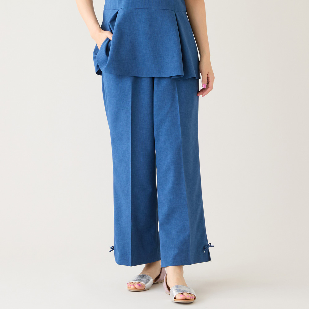 【UVカット/イージーケア/接触冷感】ワイドパンツ