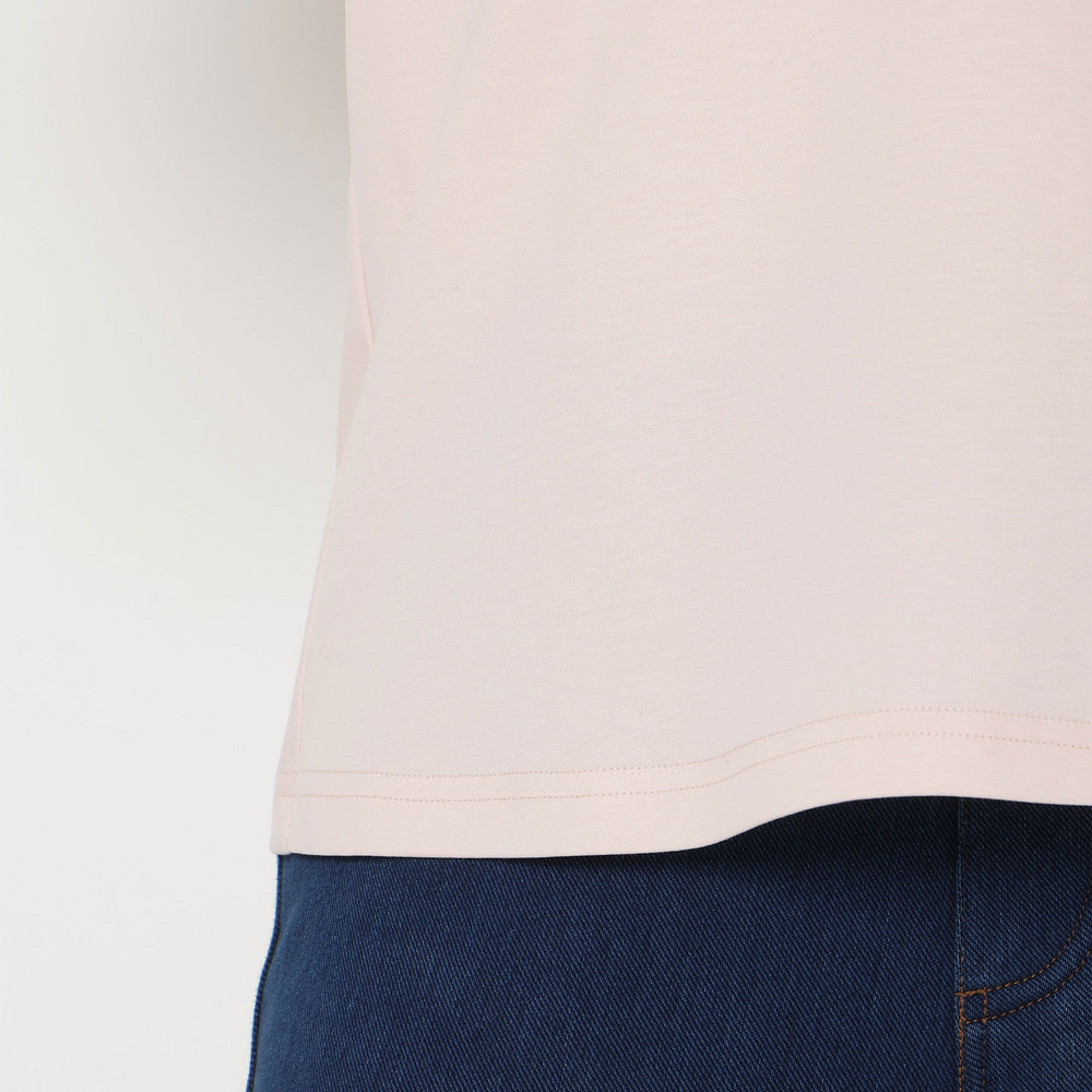 【大人気シリーズ】【接触冷感/綿100%】ドットチュールフラワーカットソー14