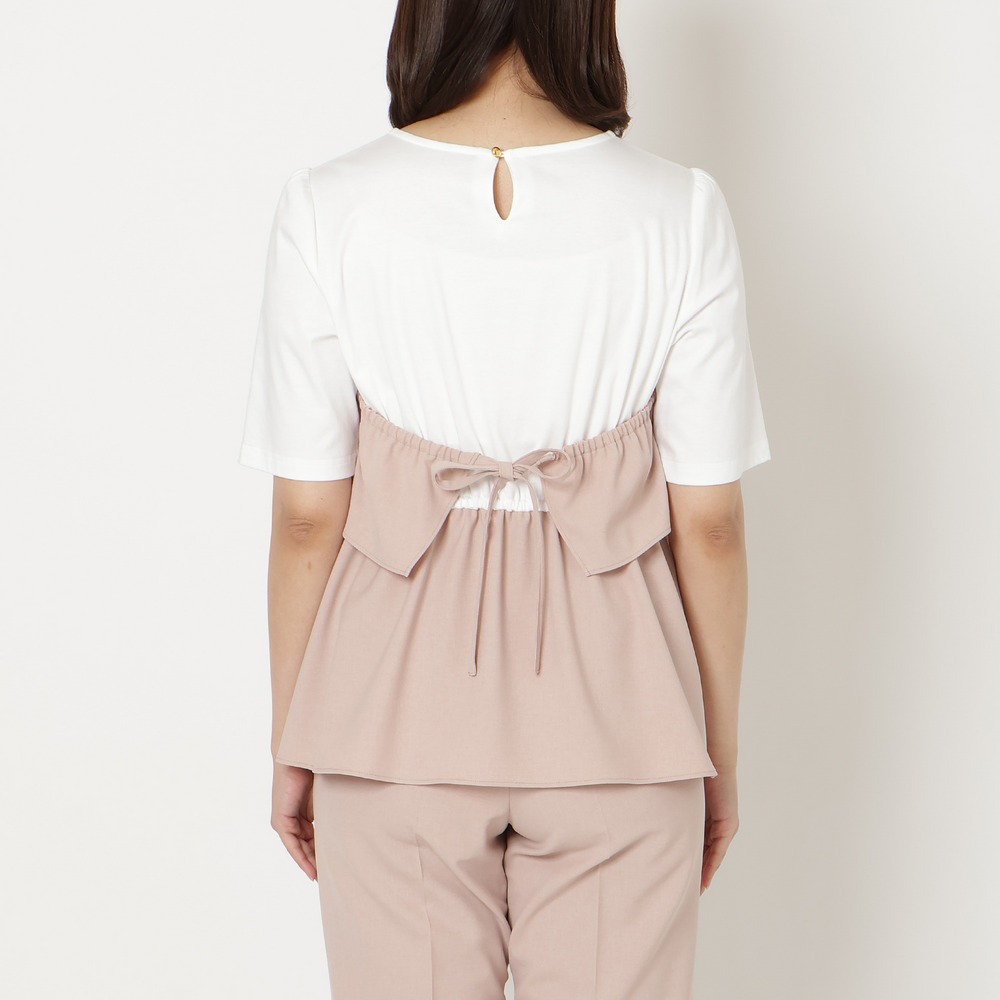 【UVカット/イージーケア/接触冷感】ペプラムビスチェカットソー11