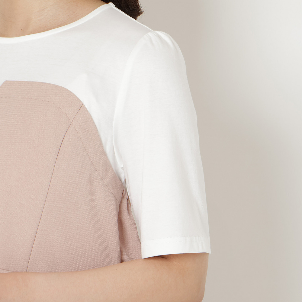 【UVカット/イージーケア/接触冷感】ペプラムビスチェカットソー12