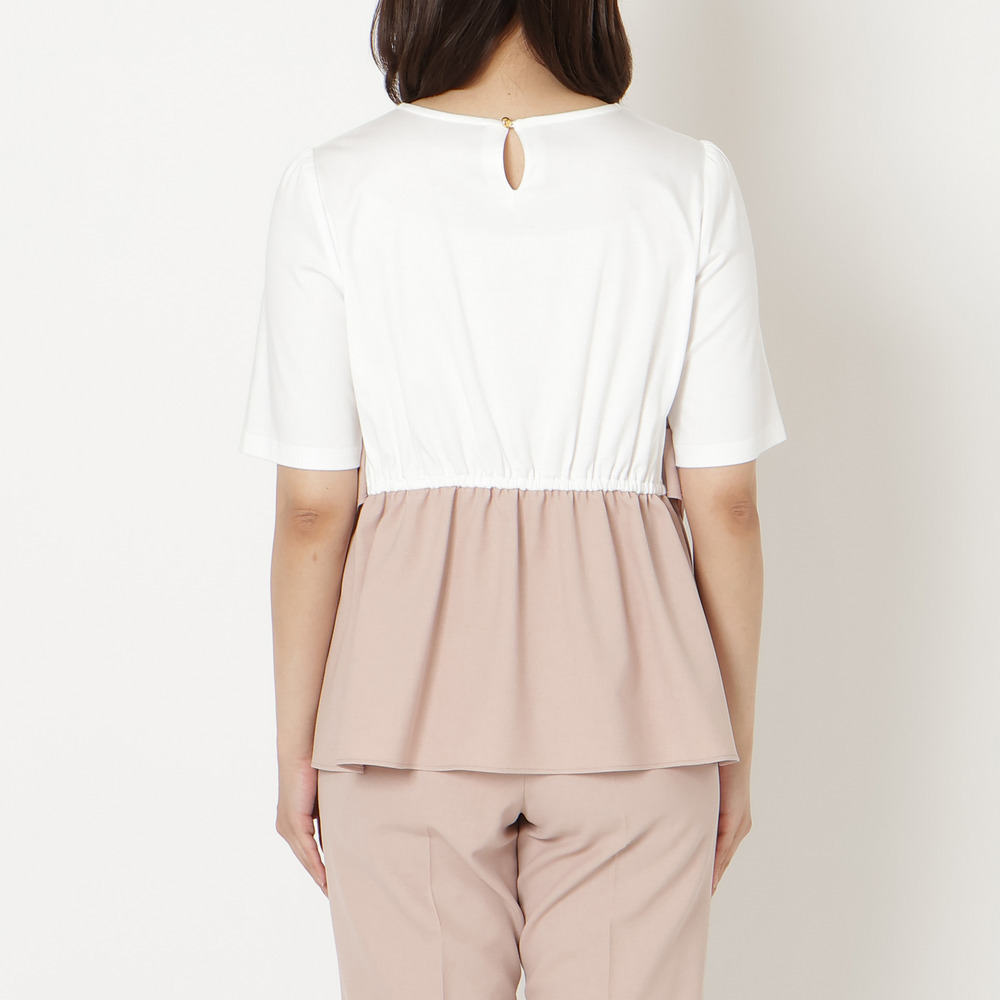 【UVカット/イージーケア/接触冷感】ペプラムビスチェカットソー16