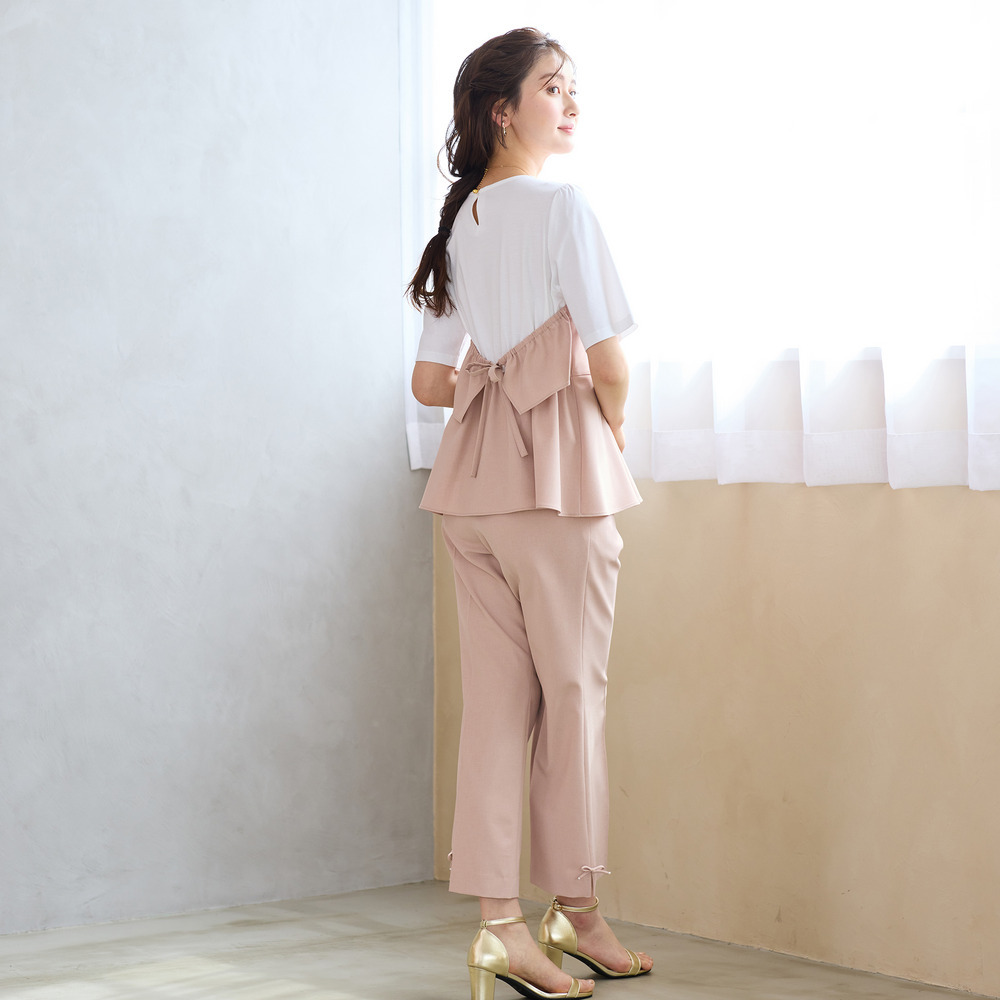 【UVカット/イージーケア/接触冷感】ペプラムビスチェカットソー6