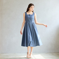 【接触冷感】バックシャーリングジャンパースカート