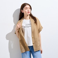 【接触冷感/防シワ】オーガンジーオーバージャケット