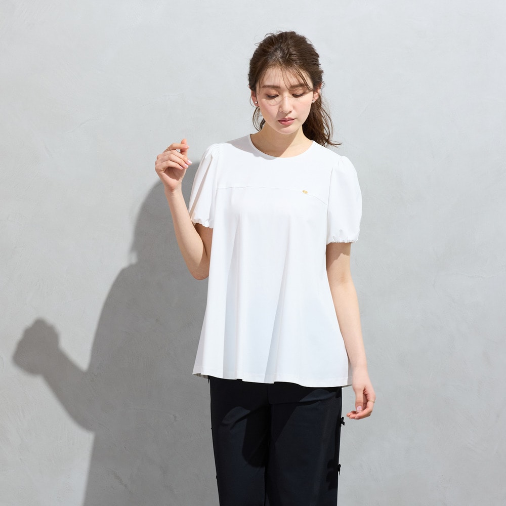 【M-StyleLuxeコラボ】クールトリコットフレアカットソー