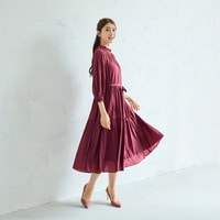 フリル襟ティアードワンピース