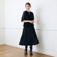 ベロアプリーツスカート