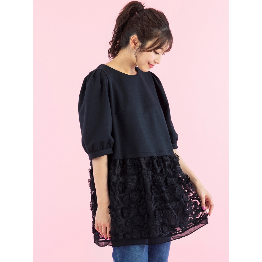 Rose Tiara ローズティアラ ☆ 切替3Dチュニック ワンピース 大きめ