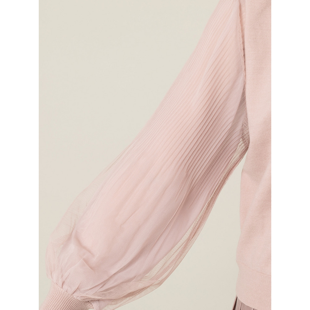 チュール袖ニットカーディガン/ 大きいサイズ ローズティアラ13