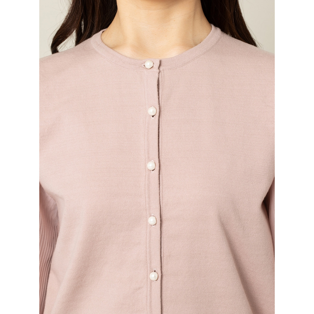 チュール袖ニットカーディガン/ 大きいサイズ ローズティアラ9