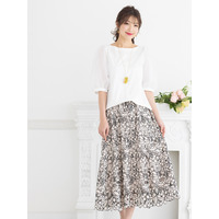 サクランボカットワークレーススカート/ 大きいサイズ ローズティアラ