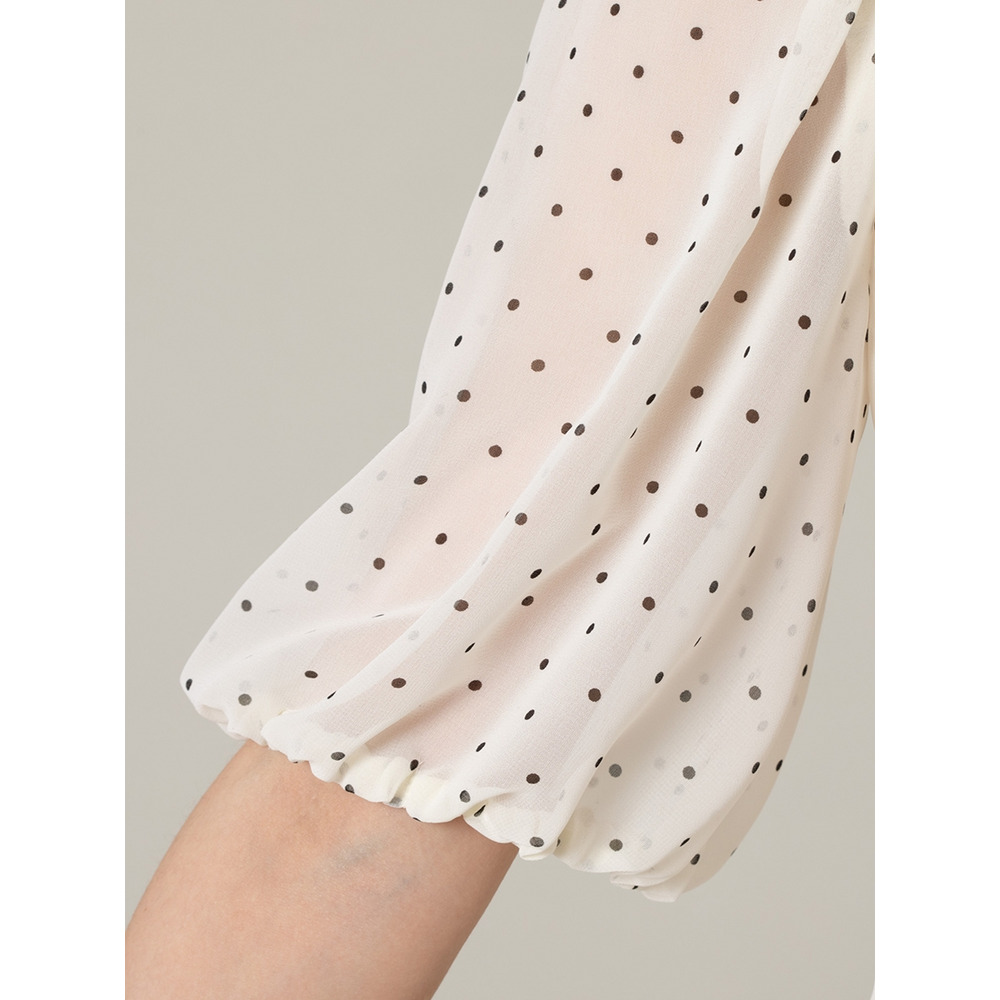 パールネックバルーンヘムブラウス / 大きいサイズ ローズティアラ10