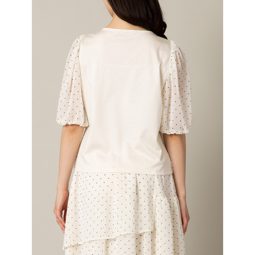 パールネックバルーンヘムブラウス / 大きいサイズ ローズティアラ6