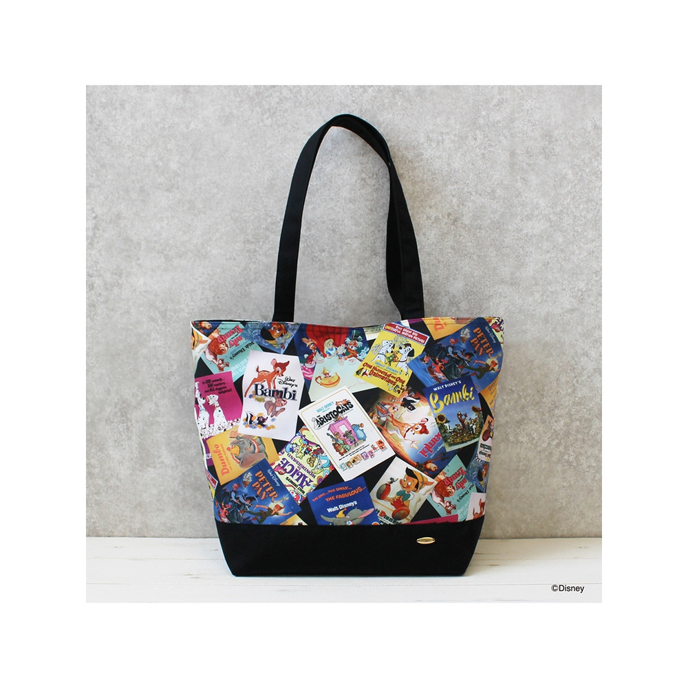 Disney クラッシックポスター柄 /トートバッグ/大きいサイズ ローズティアラ1