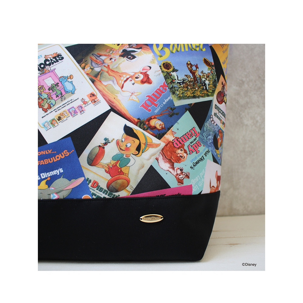 Disney クラッシックポスター柄 /トートバッグ/大きいサイズ ローズティアラ2