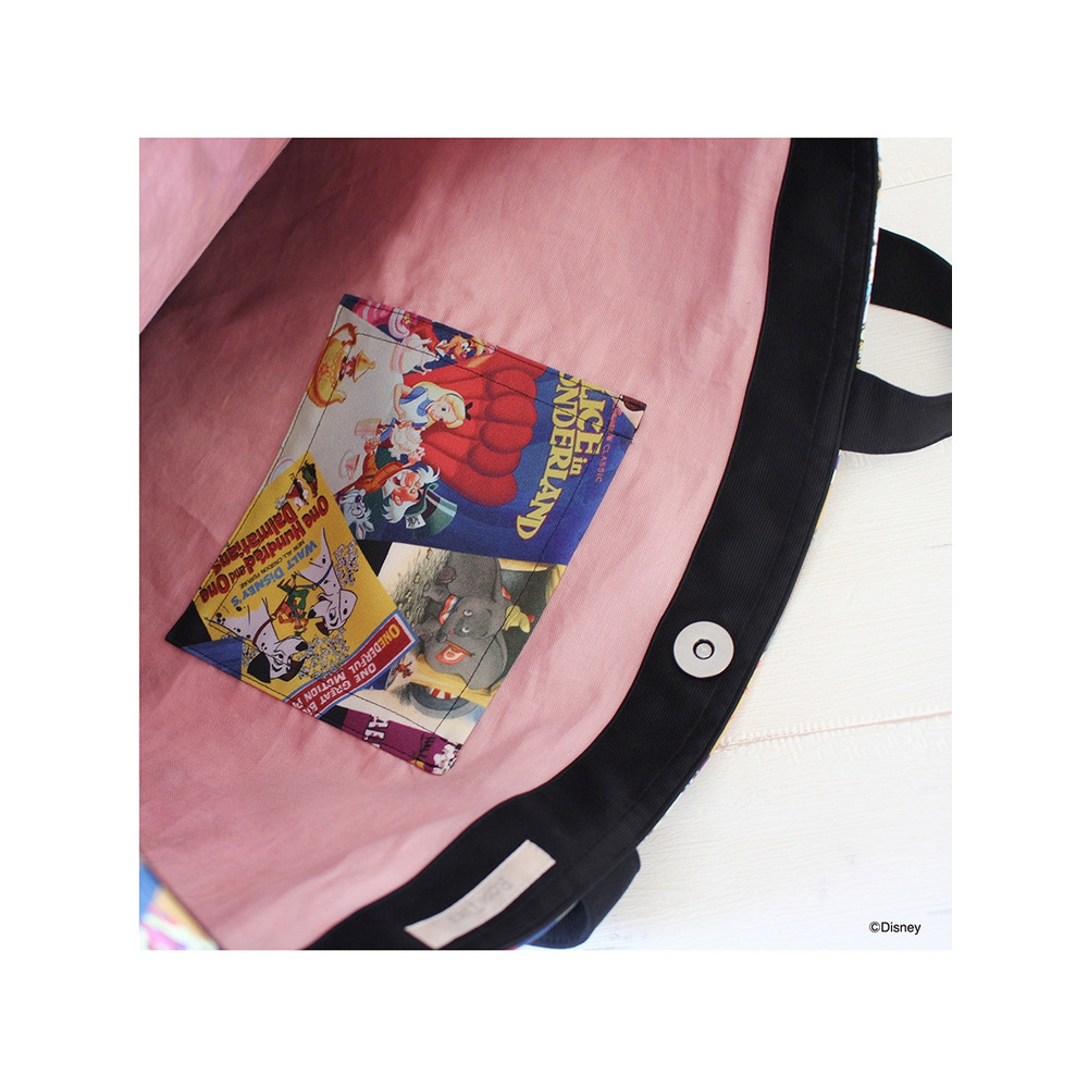Disney クラッシックポスター柄 /トートバッグ/大きいサイズ ローズティアラ3