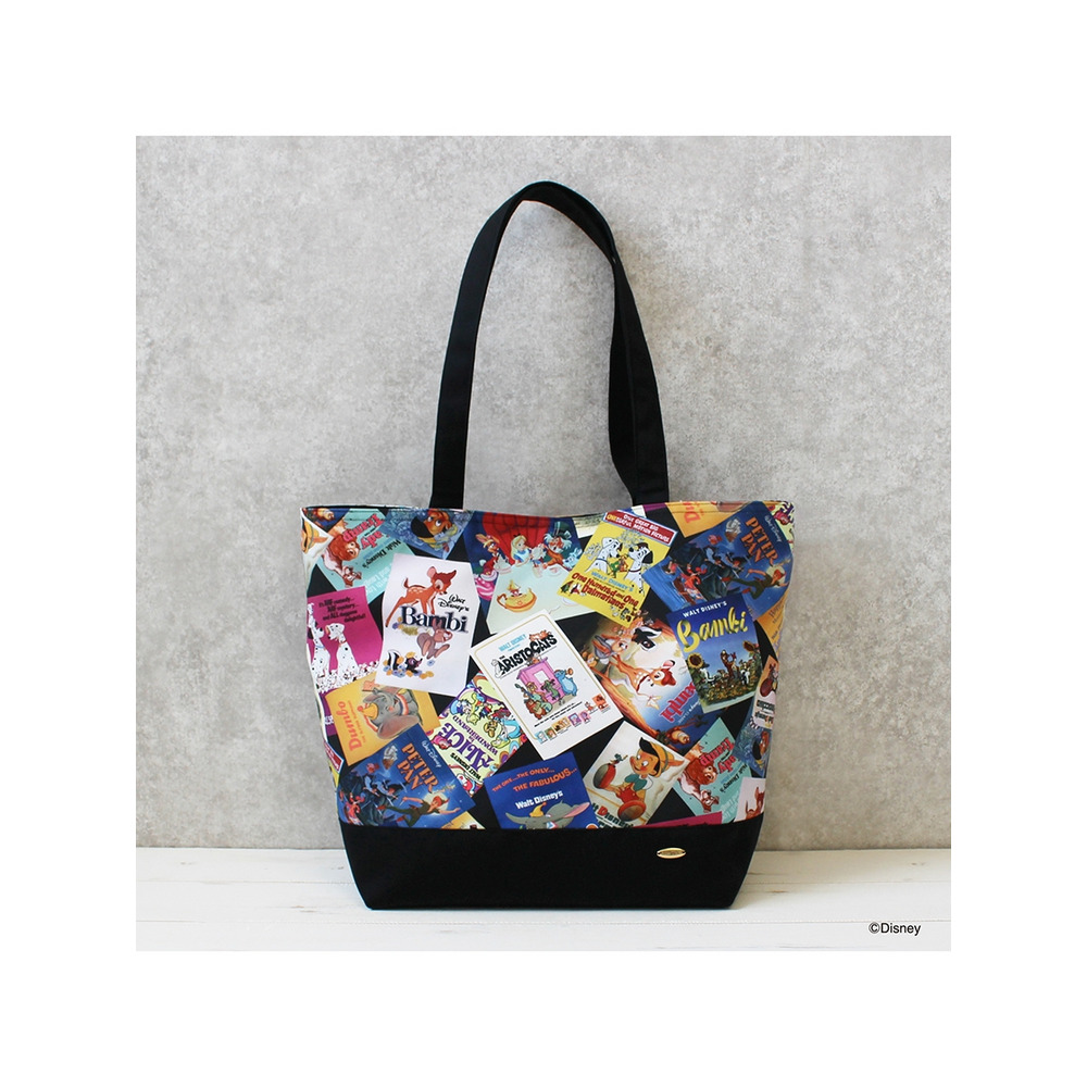 Disney クラッシックポスター柄 /トートバッグ/大きいサイズ ローズティアラ1